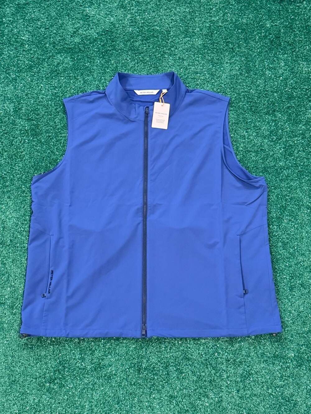 Peter Millar Dunes Performance Full-Zip Vest Men's Size XXL SNV Blue